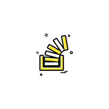 Stackoverflow icon design vector Stock Illustration