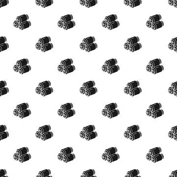 Stacks of beverage cans forming seamless pattern Stock Illustration
