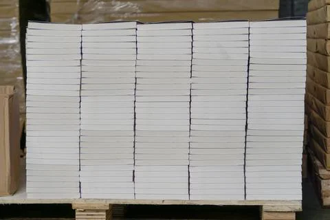Stacks of books after going through printing production in the offset indus.. Stock Photos
