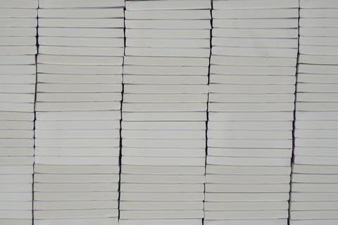 Stacks of books after going through printing production in the offset indus.. Stock Photos