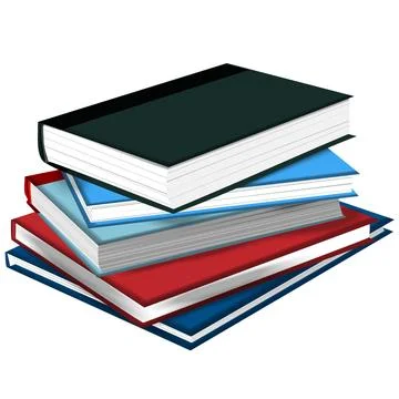 Stacks of books collection Stock Illustration