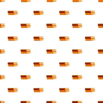 Stacks of books creating a seamless pattern background Stock Illustration