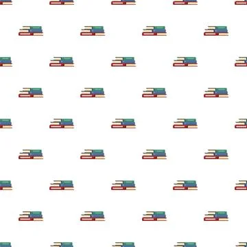 Stacks of books with speed lines seamless pattern Stockillustratie