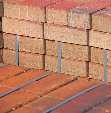 Stacks of bricks Foto stock