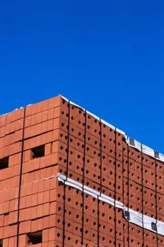 Stacks of bricks Foto stock