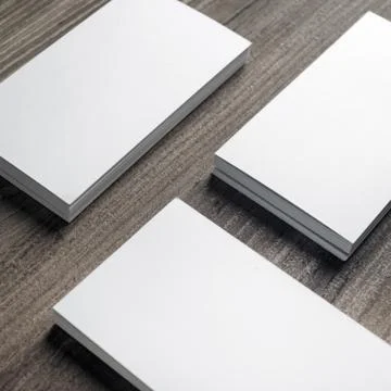 Stacks of business cards Stock Photos