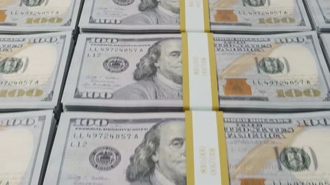 Stacks of Cash Money - Loopable Animation VJ Loop USD American Dollars Las Vegas 스톡 동영상 219743074