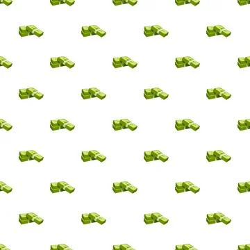 Stacks of cash seamless pattern illustrating wealth 스톡 일러스트