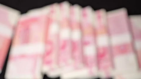 Stacks Of Chinese Money,slow motion 스톡 동영상 277865265