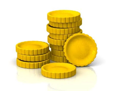 Stacks of coins 스톡 일러스트
