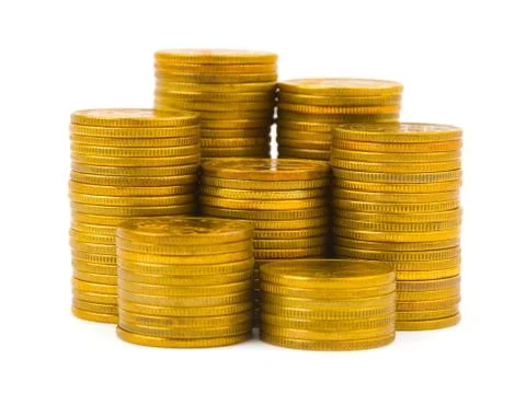 Stacks of coins Stock Photos