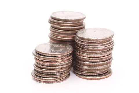 Stacks of coins Stock Photos