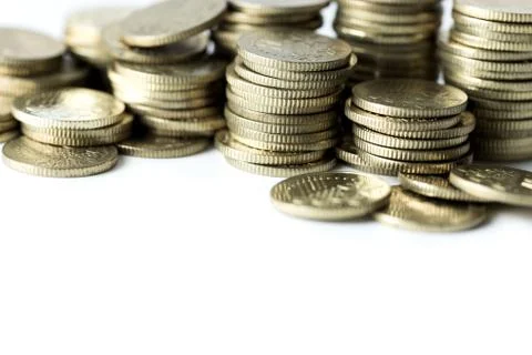 Stacks of coins Stock Photos