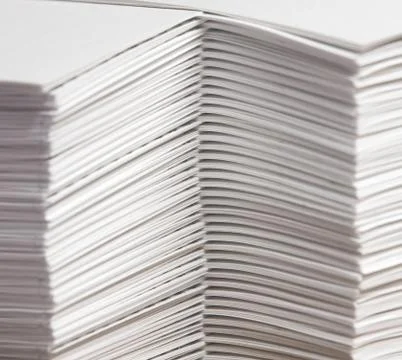Stacks of Collated Paper Stock Photos