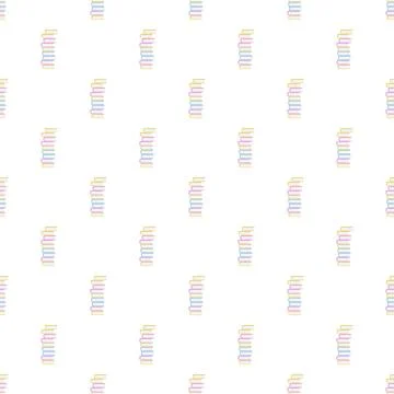 Stacks of colorful books seamless pattern background 스톡 일러스트