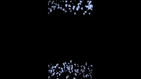 Stacks of diamonds moving sideways at the top and bottom on a black backgroun Stock Footage 305666522