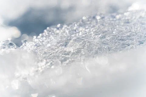 Stacks of drift ice piled up against the dutch coast with crystal clear sunli Stock Photos
