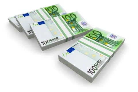 Stacks of Euro Stock Illustration