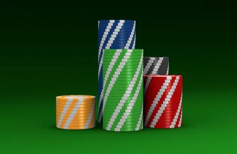 Stacks of fiches Stock Illustration