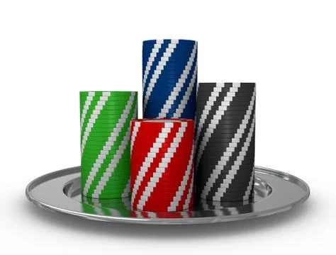 Stacks of fiches Stock Illustration