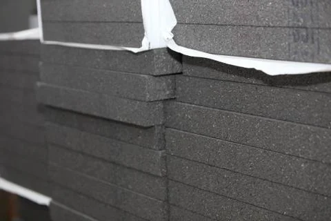 Stacks of insulation material Stock Photos