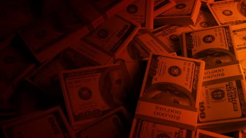 Stacks Of Money In Firelight Vídeos de archivo 273216295