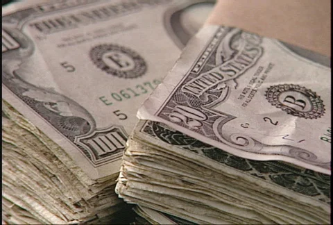 Stacks of money Stock Footage 150029