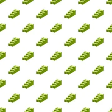 Stacks of money forming a stair pattern finance concept Stock Illustration