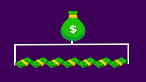 Stacks of Money Growing Stock Footage 335815010