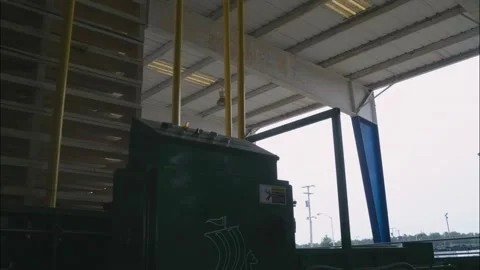 Stacks of Pallets Stock Footage 201624835