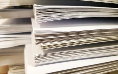 Stacks of paper document,design for advertising. Stock Photos