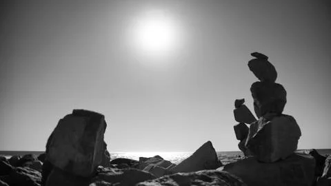 Stacks of Rocks Stock Photos