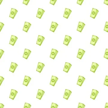 Stacks of us dollar banknotes forming a seamless pattern Stock-Illustration