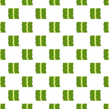 Stacks of us dollar bills seamless pattern Stock Illustration