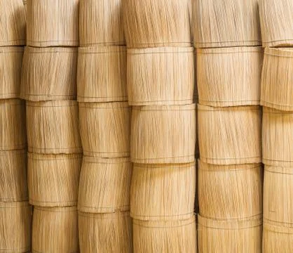 Stacks of wood sticks bundle Stock Photos