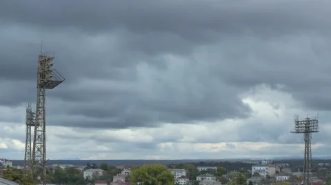 Stadium and clouds at summer day Video stock 57215222