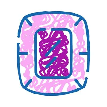 Stadium arena building sketch scribble icon Ilustración de archivo