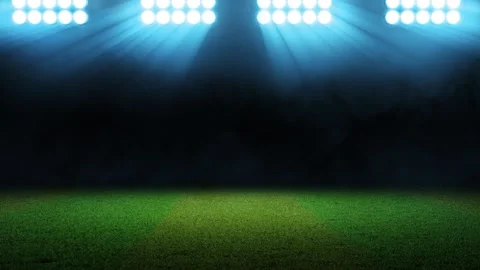 Stadium Background full of fans in empty green background stadium 스톡 동영상 251405642