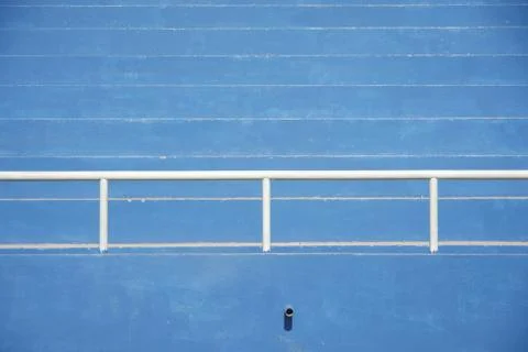 Stadium bleachers - blue Stock Photos