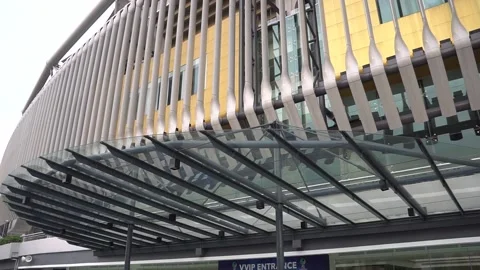 Stadium Bukit Jalil front gateway. Stock Footage 148516387