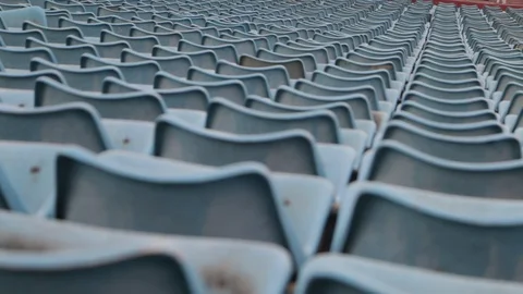 Stadium Chairs Stock Footage 86632222