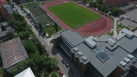 Stadium in city 動画素材 93946319