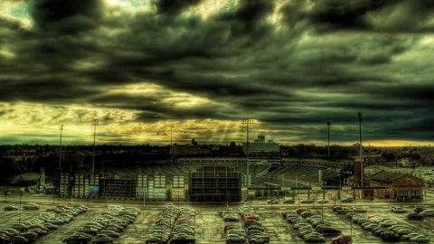 Stadium Clouds Time-Lapse Stock Footage 93782701
