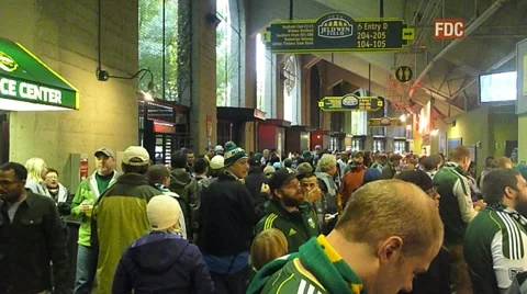 Stadium Concessions Stock Footage 12421738