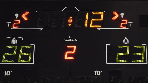 Stadium Countdown Panel 2 Stockbeeldmateriaal 46109706