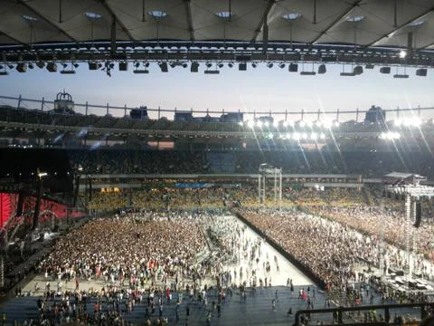 Stadium crowd before event Stock Photos