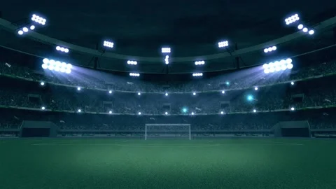Stadium with crowd Stock Footage 98559993