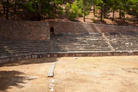 The stadium, delphi, greece Stock Photos