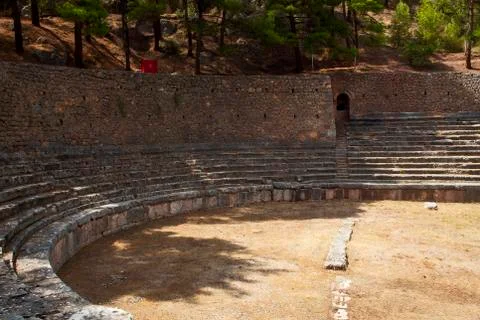 The stadium, delphi, greece Stock Photos