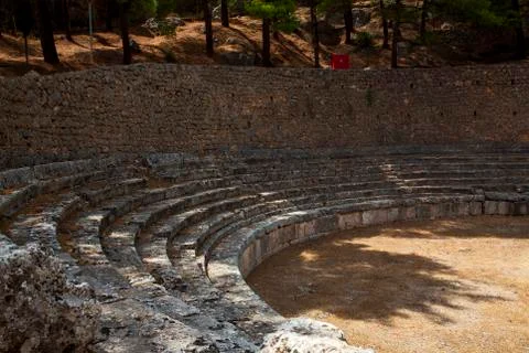 The stadium, delphi, greece Stock Photos